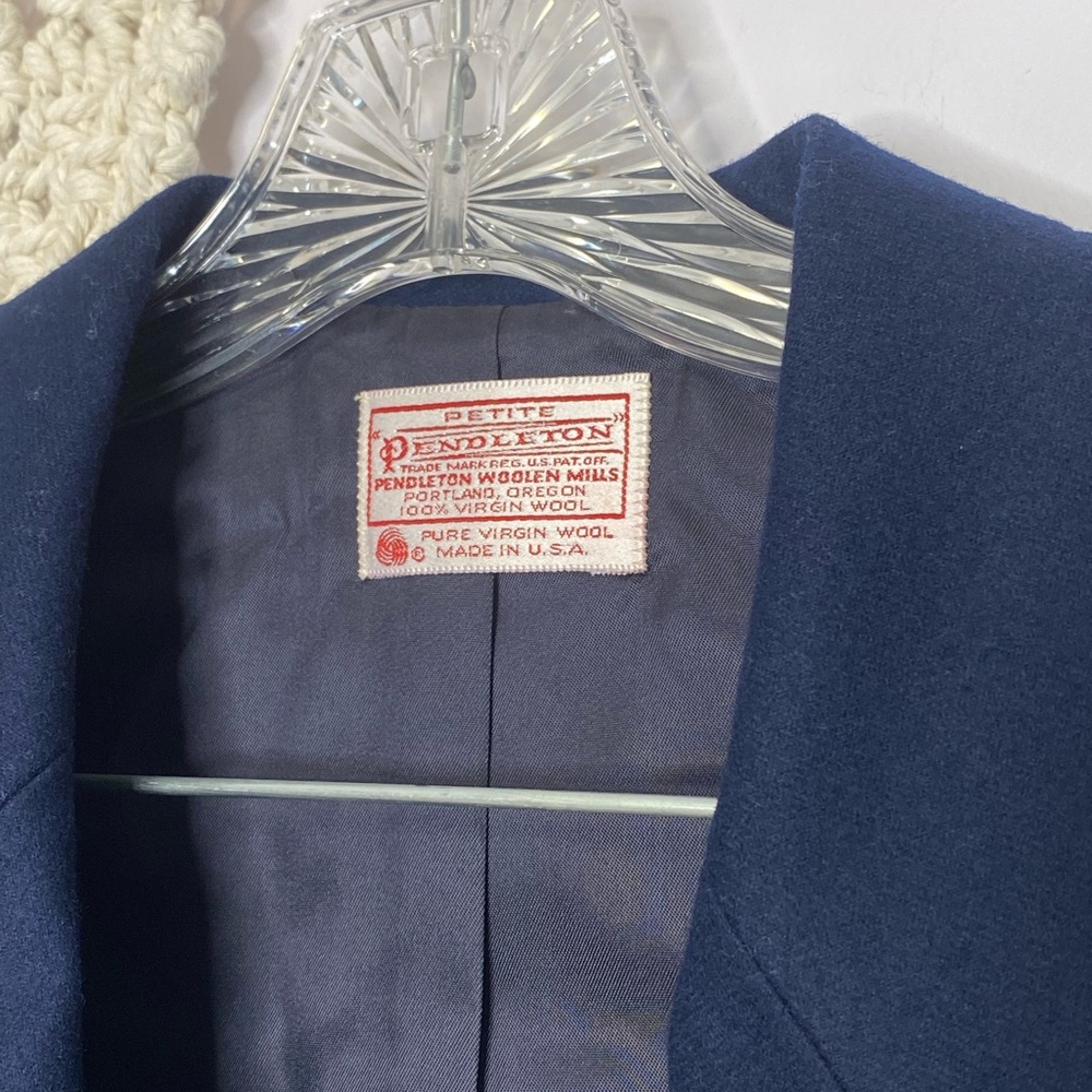 Pendleton Cropped Wool Blazer - image 2